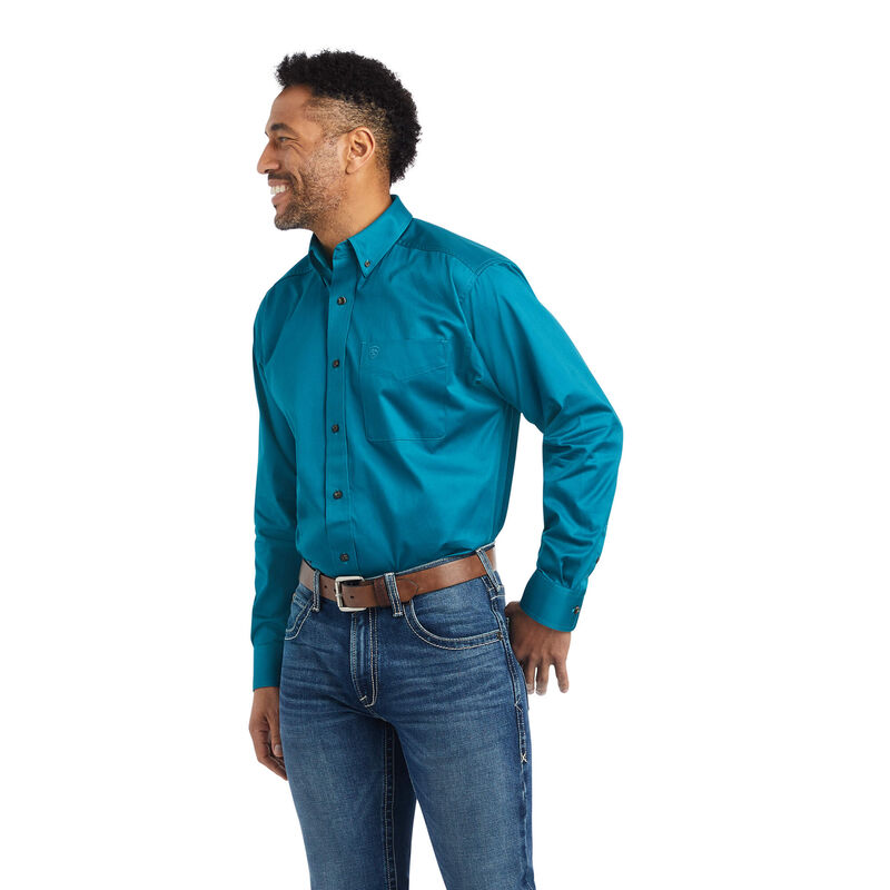 Ariat Hemden Herren - Solid Twill Blau ( PFHBT-0612 )
